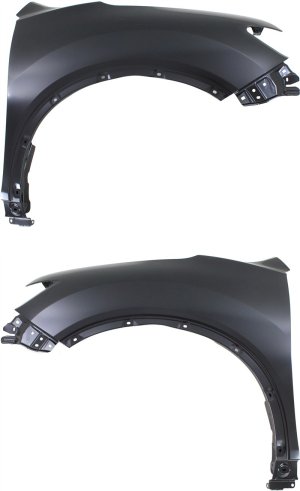 Front Fender Pair/Set for 2014-2020 Nissan Rogue, Right (Passenger) and Left (Driver) Sides, Replacement
