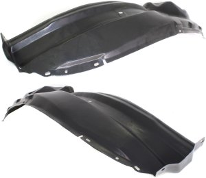 Front Fender Liner Pair/Set for Nissan Murano 2003-2007, Right (Passenger) and Left (Driver), Rear Section Replacement