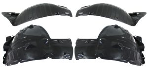 Front Fender Liner Pair/Set for Nissan 370Z 2009-2020, Front and Rear Section, Right (Passenger) and Left (Driver) Replacement