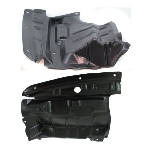 Front Engine Splash Shield Pair/Set for Infiniti I35 2002-2004, Right (Passenger) and Left (Driver) Replacement