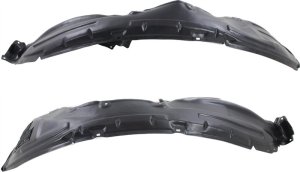 Front Fender Liner Pair/Set for 2011-2014 Nissan Murano, Right (Passenger) and Left (Driver), CrossCabriolet Model Replacement