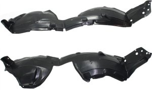 Front Fender Liner Pair/Set for Nissan Sentra 2010-2012, Suitable for Base, S, SL Models, Right (Passenger) and Left (Driver) Replacement