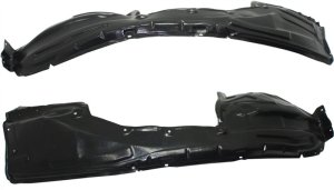 Front Fender Liner Pair/Set for Nissan Murano 2011-2014, Right (Passenger) and Left (Driver), Excludes CrossCabriolet Model - Replacement