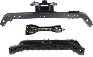 Radiator Support Set for 2013-2014 Nissan Sentra, Center, Upper and Lower Supports, Set of 3, Replacement