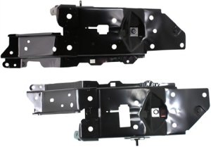 Radiator Support Side Panel Pair/Set for Nissan Rogue 2008-2013, Rogue Select 2014-2015, Right (Passenger) and Left (Driver) Sides, Replacement