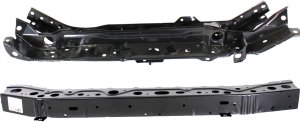 Radiator Support for Nissan Cube 2009-2014, Set of 2, Upper and Lower, Steel Replacement