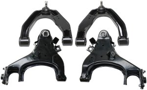 Complete Control Arm Pair/Set for Nissan Frontier (1998-2004) and Xterra (2000-2004), Upper & Lower, Right (Passenger) & Left (Driver), Replacement