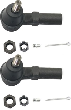 Front Tie Rod Pair/Set for Nissan 240SX (1995-1998) and Maxima (1995-2008), Right (Passenger) and Left (Driver), Outer, Replacement