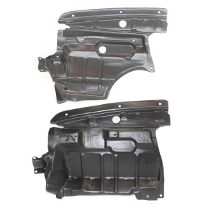 Engine Splash Shield Pair/Set for 2000-2001 Nissan Maxima, Under Cover, Right (Passenger) and Left (Driver) Replacement