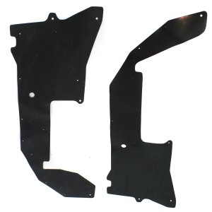 Engine Splash Shield Set for Nissan Frontier 1998-2004, Set of 2, Direct Replacement