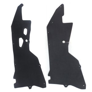 Engine Splash Shield Pair/Set for Nissan Frontier 1999-2004, Right (Passenger) and Left (Driver) Under Cover, Replacement