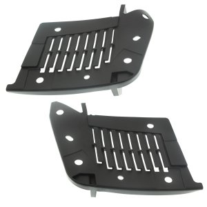 Engine Splash Shield Pair/Set for Nissan Rogue 2011-2013 / Rogue Select 2014-2015, Right (Passenger) and Left (Driver), Bumper, Plastic, Excludes Krom Models, Replacement