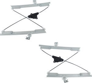 Front Window Regulator Pair/Set for 2004-2008 Nissan Maxima, Right (Passenger) and Left (Driver), Power, Without Motor, SE/SL Models Replacement