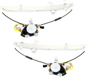 Front Window Regulator Pair/Set for INFINITI PATHFINDER/QX4 1998-2001, Right (Passenger) and Left (Driver), Power, with Motor, Replacement