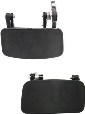 Rear Exterior Door Handle Pair/Set for Mercury Quest 1999-2002 Right (Passenger) and Left (Driver), Primed (Ready to Paint) Replacement