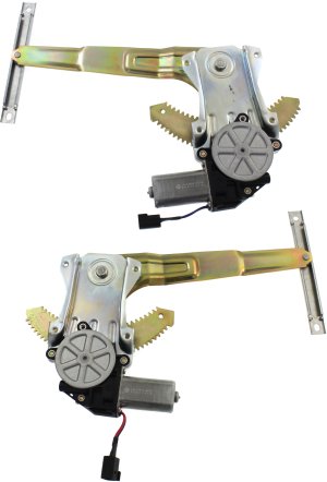 Rear Window Regulator for Nissan Sentra 2000-2006, Right (Passenger) and Left (Driver), Power with Motor, Complete Replacement Set