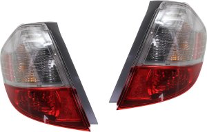 Tail Light Assembly for FIT 2009-2014, Right (Passenger) and Left (Driver), Halogen, Pair/Set of 2, Replacement