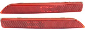 Rear Bumper Reflector Light Pair/Set for Nissan Leaf 2018-2022 and Murano 2015-2023, Right (Passenger) and Left (Driver) Sides, Replacement