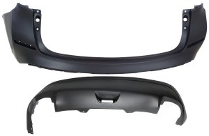 Rear Bumper Cover for Nissan Murano 2015-2019, Set of 2, Upper and Lower, Replacement