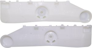 Inner Rear Bumper Bracket Pair/Set for Nissan Versa 2012-2019, Right (Passenger) and Left (Driver), Plastic Replacement