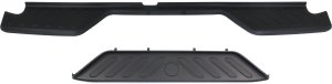 Rear Bumper Step Pad Set for Nissan Frontier 2005-2021, Upper and Lower, Black Replacement