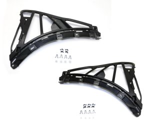 Front Bumper Bracket Pair/Set for Porsche Cayenne 2011-2017, Right (Passenger) and Left (Driver) Replacement