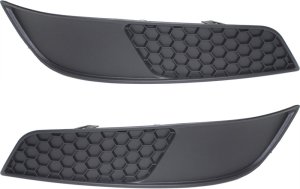 Front Fog Light Molding Pair/Set for Pontiac G6 2009-2010, Right (Passenger) and Left (Driver), Primed (Ready to Paint) - Replacement