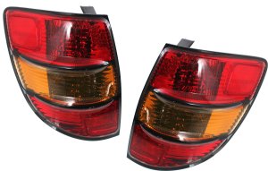 Tail Light Assembly for Pontiac Vibe 2003-2008, Right (Passenger) & Left (Driver), Halogen, Pair/Set of 2 Replacement