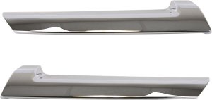 Grille Molding Pair/Set for 2012-2014 Subaru Impreza Sedan/Wagon, Pair/Set of 2, Right (Passenger) and Left (Driver), Adhesive, All Chrome, Excludes WRX Models, Replacement