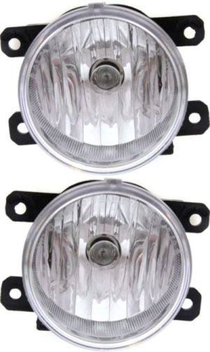 Front Fog Light Assembly Pair/Set for Subaru Impreza 2012-2016 and Crosstrek 2016-2017, Right (Passenger) and Left (Driver), Replacement