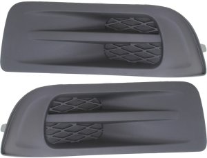 Front Fog Light Cover for Subaru Outback 2010-2012 Right (Passenger) and Left (Driver), Textured Black Replacement Pair/Set