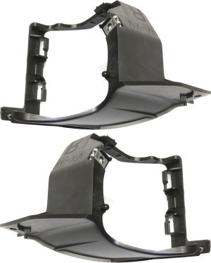 Fog Light Bracket Pair/Set for Subaru XV Crosstrek 2013-2016, Right (Passenger) and Left (Driver), Plastic, Fits 2014-2016 Hybrid Model, Replacement