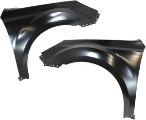 Front Fender Pair/Set for 2010-2014 Subaru Legacy, Right (Passenger) and Left (Driver), Primed (Ready to Paint) Replacement