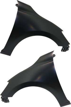 Front Fender Pair/Set for 2016 Scion IA, Right (Passenger) and Left (Driver), Primed (Ready to Paint), Steel Replacement