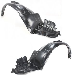 Front Fender Liner Pair/Set for Subaru Impreza 2006-2007, Includes Right (Passenger) and Left (Driver) Liners, Replacement