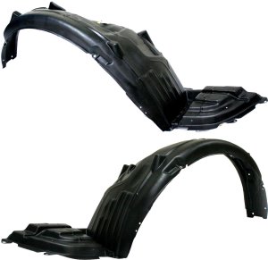 Front Fender Liner Pair/Set for Subaru Outback 2013-2015, Right (Passenger) and Left (Driver), HDPE Replacement
