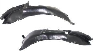 Front Fender Liner Pair/Set for 2003-2005 Saturn L-series, Right (Passenger) and Left (Driver) Replacement