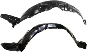 Front Fender Liner Pair/Set for Scion TC 2005-2010, Right (Passenger) and Left (Driver) Replacement