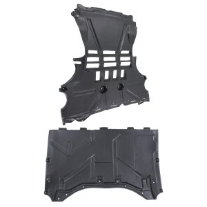 Engine Splash Shield Pair/Set for Smart Fortwo 2010-2013, Right (Passenger) and Left (Driver) Side Replacement