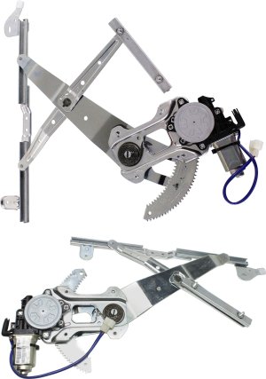 Front Window Regulator Pair/Set for Subaru Impreza Wagon 2002-2007, Power, with Motor, Right (Passenger) and Left (Driver), Replacement