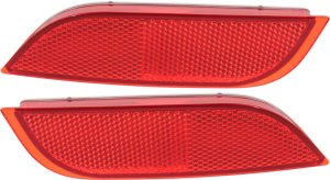 Rear Bumper Reflector Light Pair/Set for Subaru Impreza 2008-2016, Crosstrek 2016-2017, Right (Passenger) and Left (Driver) Side, Wagon Replacement