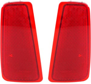 Rear Bumper Reflector Light Pair/Set for 2015-2019 Subaru Outback, Right (Passenger) and Left (Driver) Side Replacement