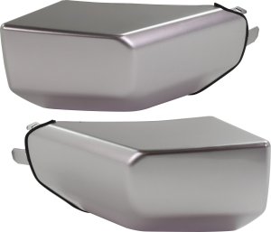 Front Bumper End Pair/Set for Toyota FJ Cruiser 2007-2014, Right (Passenger) and Left (Driver), Silver, Without Special Edition Package, Replacement