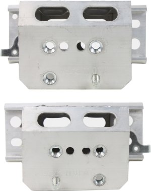 Front Bumper Reinforcement Bracket Pair/Set for 2010-2015 Toyota Prius/Prius Plug-in, Right (Passenger) and Left (Driver) Aluminum Replacement