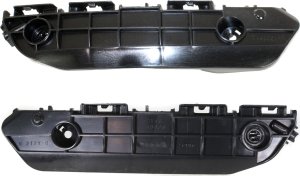Front Bumper Bracket Pair/Set for 2008-2010 Toyota Highlander, Right (Passenger) and Left (Driver) Side Replacement