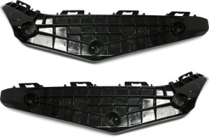 Front Bumper Bracket Pair/Set for 2011-2013 Toyota Highlander, Right (Passenger) and Left (Driver), Replacement