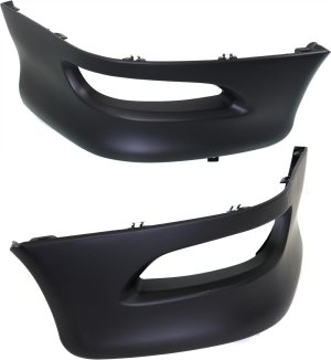 Front Lower Valance Spoiler Pair/Set for 2005-2008 Toyota Corolla, Right (Passenger) and Left (Driver) Side, Primed (Ready to Paint), Replacement