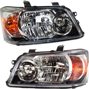 Headlight Pair/Set for Toyota Highlander 2004-2006 Right (Passenger) and Left (Driver), Lens and Housing Replacement