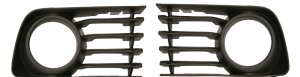 Front Fog Light Molding Pair/Set for Toyota Prius 2004-2009, Right (Passenger) and Left (Driver), Paint to Match, w/Hole, Replacement