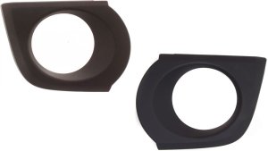 Front Fog Light Molding Pair/Set for Toyota 4Runner 2010-2013, Right (Passenger) and Left (Driver), Paint to Match, without Chrome Trim and Appearance Package, Replacement